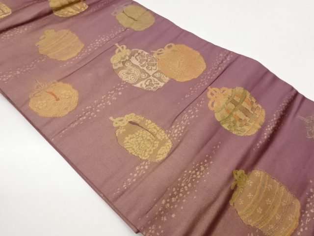 JAPANESE KIMONO / ARAISO / SASATAKE DANSU PATTERN WOVEN A SHIKABANE (N